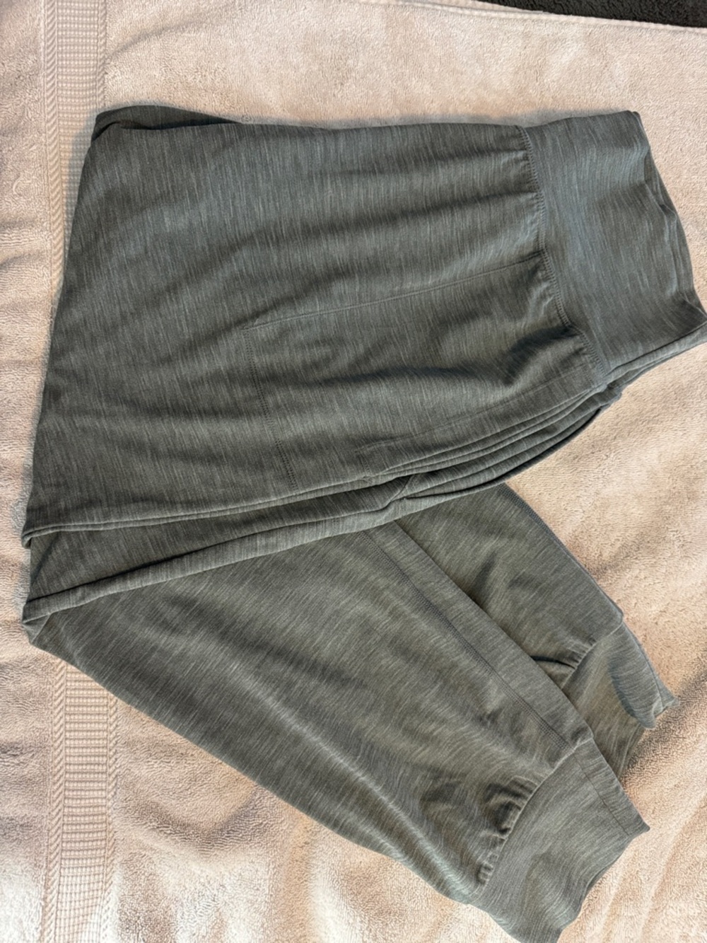 Athleta Heather Green Jogger Sweatpants